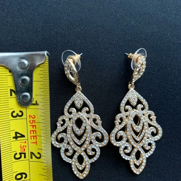 Crystal Dangle Earrings - Picture 6 of 7